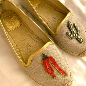 Tory Burch Espadrille Cactus & Pepper, Desert, Flat, slip on, (6.5)